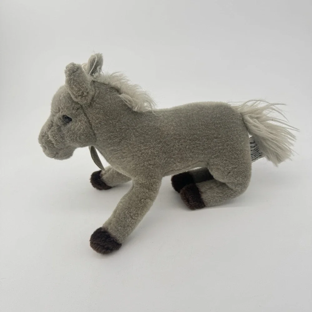 Russ Berrie‎ Yomiko Classics Stallion Horse Plush Gray White Mane Stuffed Animal